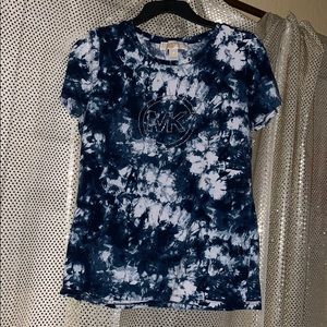 Michael Kors Blue Tie-Dye Shirt